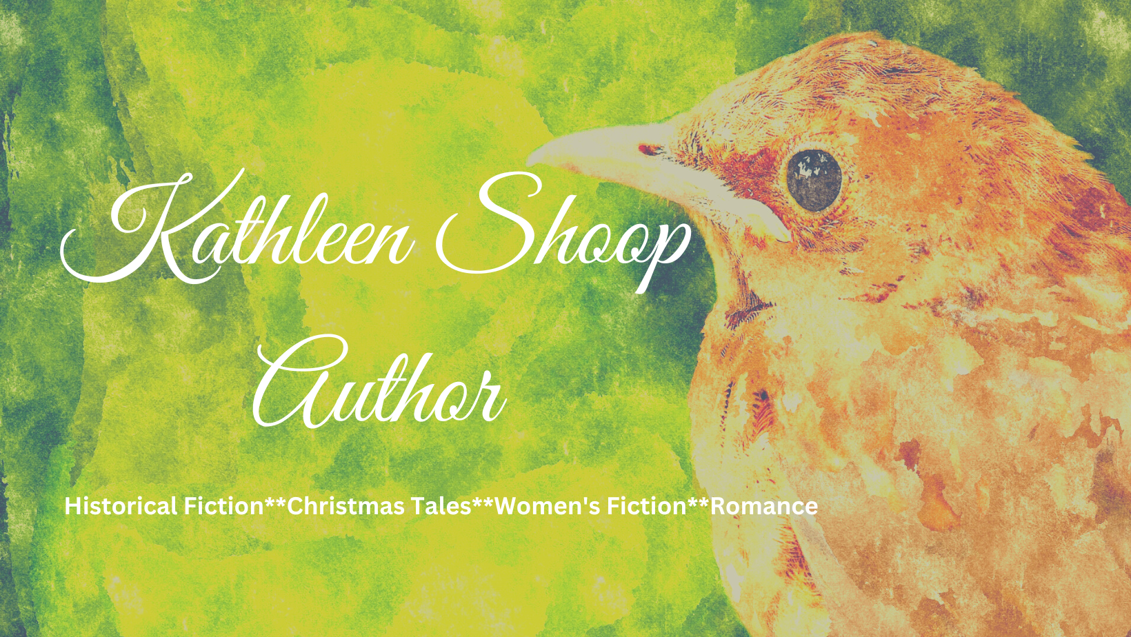 Kathleen Shoop, Author: Historical fiction, Christmas tales, women's fiction, romance